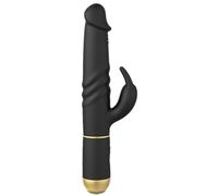 Vibratore Rabbit Furioso Dorcel 2.0 con perno clitorideo ricaricabile e con movimento thrusting (nero)