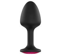 Dorcel Geisha Plug Ruby XL - plug anale nero con gemma rosa