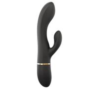Vibratore Rabbit Glam Dorcel con stimolatore clitorideo e ricaricabile (nero)