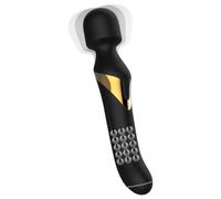 Dorcel Orgasmi Doppi Oro - Vibratore Massaggiatore Ricaricabile 2in1 (Nero)