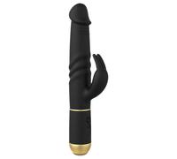Vibratore Rabbit Furioso Dorcel 2.0 con perno clitorideo ricaricabile e con movimento thrusting (nero)