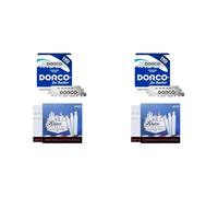 Dorco Lamette 100 Stainless Steel Single Edge Razor Blades + 20 Fiammiferi Emostatici Shave Factory (Confezione da 2)