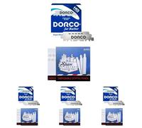 Dorco Lamette 100 Stainless Steel Single Edge Razor Blades + 20 fiammiferi emostatici The shave factory (Confezione da 4)