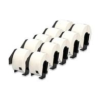 DOREE 10 Rotoli DK-11208 Etichette per indirizzi, Compatibili con Brother DK11208, 38mm x 90mm, Per stampanti Brother QL-500,QL-570,QL-700,QL-800,QL-1050,QL-1100(400 etichette per rotolo)