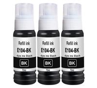 DOREE 104 Inchiostro Nero Compatibile per Epson 104 EcoTank Flacone di inchiostro per Epson EcoTank ET-2710 ET-2711 ET-2712 ET-2714 ET-2715 ET-2720 ET-2726 ET-4700