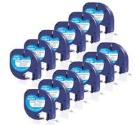 DOREE 12 pz 91201 S0721660 per dymo letratag nastro plastica 12mm bianco