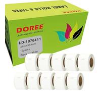 DOREE durable etichette 1976411, 25 mm x 54 mm (ogni rotolo contiene 160 singole etichette), compatibile con Dymo LabelWriter 4XL, 450, 450 Twin Turbo. 10 rotoli