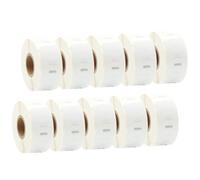 Doree S0929120 Etichetta di carta con codice QR, 25mm × 25mm, 750 etichette per rotolo, compatibili con Dymo LabelWriter 4XL 450 400 330 320 310(10 confezioni)