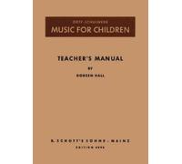 Doreen Rao Carl Orff Music for Children (Tascabile)