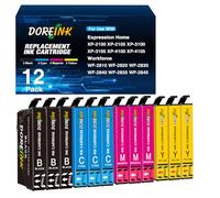 DOREINK Ricambio per 603XL Cartucce Cartuccia Compatibili per Epson ExpressionHome XP-2100 XP-2105 XP-3100 XP-4100 Workforce WF-2810 WF-2830 WF-2850 (3 Nero, 3 Ciano, 3 Magenta, 3 Giallo)