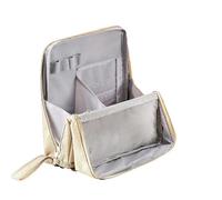 Doresty Makeup Bag, Doresty Standing Makeup Bag, Large Capacity, Waterproof Multipurpose Stand Up Toiletry Bags, for Women and Men, for Travel, Work and Daily Use (Beige)
