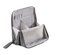 Doresty Makeup Bag, Doresty Standing Makeup Bag, Large Capacity, Waterproof Multipurpose Stand Up Toiletry Bags, for Women and Men, for Travel, Work and Daily Use (Gray)