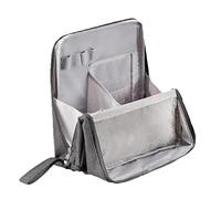 Doresty Makeup Bag, Doresty Standing Makeup Bag Portable, Large Capacity, Oxford Cloth Standing Cosmetic Bags (Gray,#2)