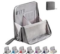 Doresty Makeup Bag, Doresty Standing Makeup Bag, Portable Large Capacity with Multiple Compartments, Portable Toiletry Bags for Women and Men (Gray)