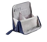 Doresty Makeup Bag, Multi-purpose Large Capacity Oxford Cloth Standing Makeup Bag, Waterproof Vertical Office Desktop Storage Bags, Portable Toiletry Bags for Women and Men-Large Capacity (blue-a)