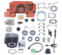 DORFEY Adatto for h-u-s-q-v-a-r-n=a 268 272 XP carburatore sostituzione parti utensili da giardino albero motore carter 52mm kit cilindro