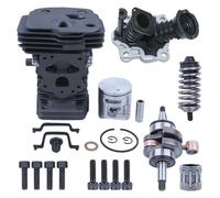 DORFEY Adatto for h-u-s-q-v-a-r-n=a 450 450E 445E 445 Motosega Porta di decompressione Parte di ricambio Kit guarnizione cuscinetto albero motore cilindro pistone 42mm