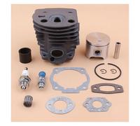 DORFEY Adatto for H-u-s-q-v-a-r-n=a 55 51 for motosega Rancher, valvola di decompressione, attrezzi da giardino, cilindro da 46 mm, anello pistone, kit guarnizione collettore di aspirazione