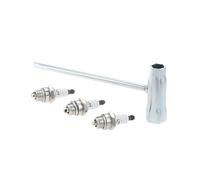 DORFEY Adatto for H-u-s-q=v-a-r-n-a, S-t-i-H=L, motore a 2 tempi, tosaerba, decespugliatore, 3 pezzi, candele L7T con chiave for cacciavite for motosega da 13 x 19 mm.