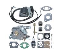 DORFEY Adatto for Partner 350 351 370 Kit di guarnizioni for tendicatena, regolatore di catena, carburatore, ricambio for motosega, bobina di accensione, carburatore