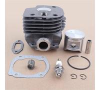 DORFEY Besdupa 48mm Cilindro Rotondo Pistone Anelli Gabbia Cuscinetto Guarnizione Set Kit Adatto for h-u-s-q-v-a-r-n=a 365 362 Motosega Motore Parti Del Motore