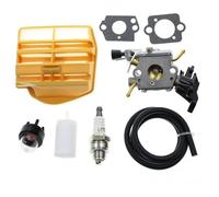 DORFEY Carburatore C1M-EL37B adatto for motosega a benzina H-u-s-q-v-a-r-n=a 445, 445E, 450 e 450E con kit di messa a punto del filtro dell'aria
