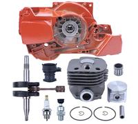 DORFEY Kit cilindro carter albero motore 50mm adatto for h-u-s-q-v-a-r-n=a 362 365 371 372 motosega fasce pistone cuscinetto ad aghi candela parti