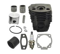 DORFEY Kit cilindro da 45 mm adatto for H-u-s-q-v-a-r-n=a 55 51 50, cuscinetto pistone testa, guarnizione collettore di aspirazione, parti motore motosega, piastra Nikasil