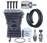 DORFEY Kit cilindro pistone Big Bore da 44 mm adatto for motosega h-u-s-q-v-a-r-n=a 340 345 350 tipo alto filtro carburante superiore