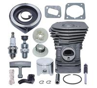 DORFEY Kit cilindro pistone da 42 mm adatto for h-u-s-q-v-a-r-n=a 340 345 J-0-n-s-e-r-e-d 2141 2145 Parti for motosega Puleggia di rinculo Molla di rinculo Pompa dell'olio