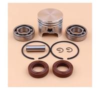DORFEY Kit di fasce elastiche for pistone da 37 mm con kit di guarnizioni for cuscinetti a manovella adatti for motoseghe S-t-i-H=L 017 MS170 MS 170 - Perno da 8 mm