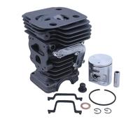 DORFEY Kit guarnizione cuscinetto albero motore pistone cilindro motosega da 42 mm adatto for H-u-s-q-v-a-r-n=a 450 450E 445E 445 parte di ricambio porta di decompressione(Cylinder Set B)