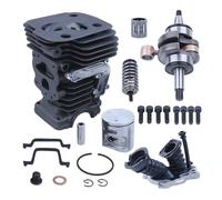 DORFEY Kit guarnizione cuscinetto albero motore pistone cilindro motosega da 42 mm adatto for H-u-s-q-v-a-r-n=a 450 450E 445E 445 parte di ricambio porta di decompressione(Cylinder Set A)