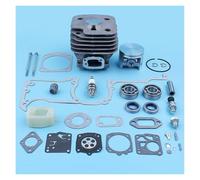 DORFEY Kit guarnizione, cuscinetto, pistone e cilindro da 52 mm, adatto for motosega H-u-s-q-v-a-r-n-=a 272XP 61 268 272 XP, pezzo di ricambio cromato di grande diametro.