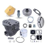 DORFEY Kit tamburo frizione pistone cilindro da 45 mm adatto for motosega h-u-s-q-v-a-r-n=a 55 51 50 325" 7T cuscinetto pignone parti motore motosega