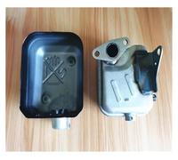 DORFEY Marmitta EX17 e copertura adatta for Robin EX13 EX21 Motore Pompa acqua Silenziatore di scarico Silenziatore Copertura Sostituzione completa(Muffler and Cover)