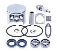 DORFEY Set pistone da 50 mm e 52 mm adatto for motosega H-u-s-q-v-a-r-n-a 268 272 XP K 272K EPA, cuscinetto a sfere, guarnizione cilindro, kit guarnizione marmitta(50mm 268)