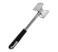 Dorglix Batticarne Acciaio Inox da Cucina, Batti Carne, Schiaccia Carne, Stainless Steel Meat Tenderizer, Martello in Gomma a Doppia Faccia, Battitore di Carne, Allentatore di Carne per Bistecche