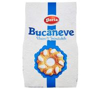 Doria Bucaneve Biscotti Frollini con Gocce di Glassa, 400g (Confezione da 6)