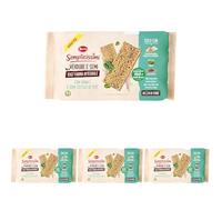 Doria Semplicissimi Doria Crackers Spinaci e Semi di Teff Tostati - 280g (Confezione da 4)