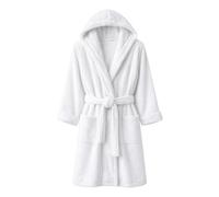 Dorian Home - Accappatoio Uomo e Donna in Spugna con Cappuccio, Tasche, Cintura a Passanti e Gancio in Cotone 100% di Alta Qualità, Durevole e Resistente, Morbido, Assorbente e Lavabile in Lavatrice