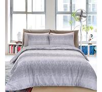 Dorian Home - Set Copripiumino Matrimoniale 240x220 con Sacco Copri Piumino Cotone 100% Puro, Morbido e Certificato + 2 Federe Cuscino Letto 50x80 con Patella di 18 cm, Parure Copripiumino 4 Stagioni