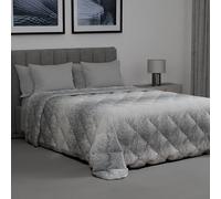 Dorian Home, Trapunta Invernale Matrimoniale in Cotone, Piumone Matrimoniale Double Face, Trapunta Matrimoniale Invernale 270x270 cm Made in Italy (Drops Grigio, Singolo 170x270 cm)