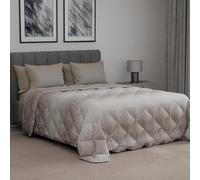Dorian Home, Trapunta Invernale Matrimoniale in Cotone, Piumone Matrimoniale Double Face, Trapunta Matrimoniale Invernale 270x270 cm Made in Italy (Drops Beige, Singolo 170x270 cm)