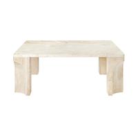 Doric Tavolino Quadrato 80 x 80 cm Bianco Neutro