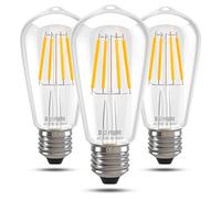 DoRight 12V LED ST64 E27 Lampadina Edison a Vite, 4W E27 Lampadine a Filamento AC/DC 12-36V Antique Retro E27 Luci LED 40W Equivalenti, Bianco Caldo 2700K per Camper Camper Marine (Confezione da 3)