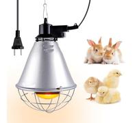 DoRight 275W E27 Lampada Infrarossi Riscaldante con Riflettore in Alluminio per Rettili e Anfibi - Zoccolo E27 (Lampadina non inclusa)
