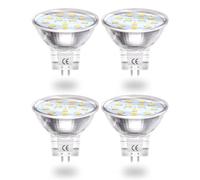 DoRight 2W GU4 MR11 Lampadina LED 12V, Mini MR11 LED Riflettore Bianco Caldo Lampadina 3000K, AC/DC 12V MR11 GU4 LED Spot da incasso MR11 10W 20W Sostituzione Alogena - non dimmerabile 4 pezzi