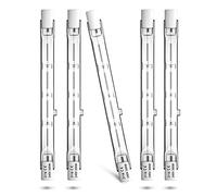 DoRight 300W R7s Lampadina Alogena Lineare Dimmerabile 118mm,J118 J Lampadine Base a Doppia Estremità Lampadine Slim Riflettore Bianco Caldo 2800K 5900LM Angolo Fascio 360 Gradi 240V(Confezione Da 5)