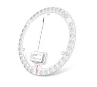 DoRight 36W Circolina LED Luce Fredda 6000K Ricambio al Posto della Lampada Neon Modulo Lampadina Circolare LED CRI 98+ Adatto per Telai di Plafoniere in Ferro 220V